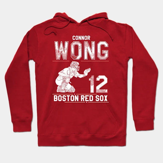 Connor Wong || Boston Red Sox | White Hoodie