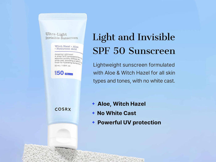 Cosrx Ultra Light Invisible Sunscreen SPF50+ 50ml