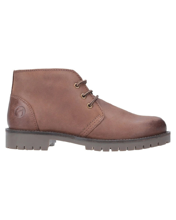 Tan Coloured Cotswold Mens Stroud Boots on white background #colour_tan