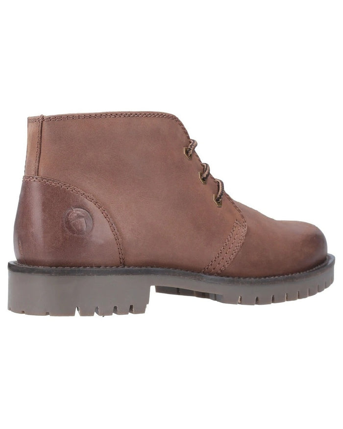 Tan Coloured Cotswold Mens Stroud Boots on white background #colour_tan