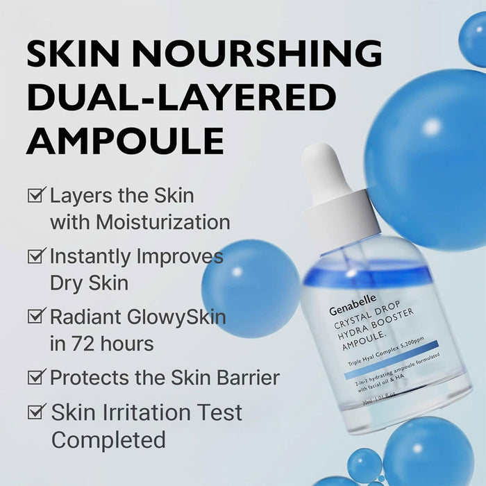 Genabelle Crystal Drop Hydra Booster Ampoule Nudie Glow Australia