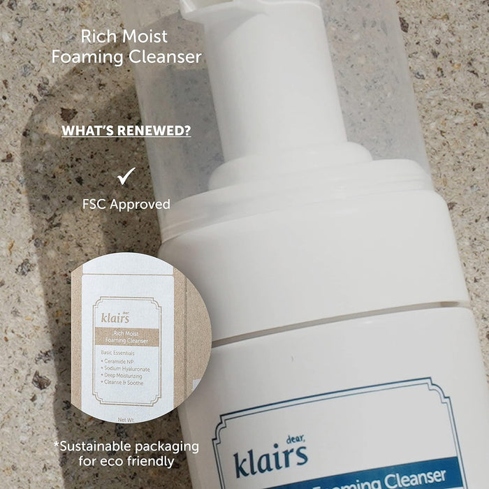 Dear Klairs Gentle Rich Moist Foaming Cleanser 100ml