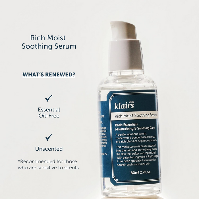 Dear Klairs Rich Moist Soothing Serum 2.7 fl oz 80 ml