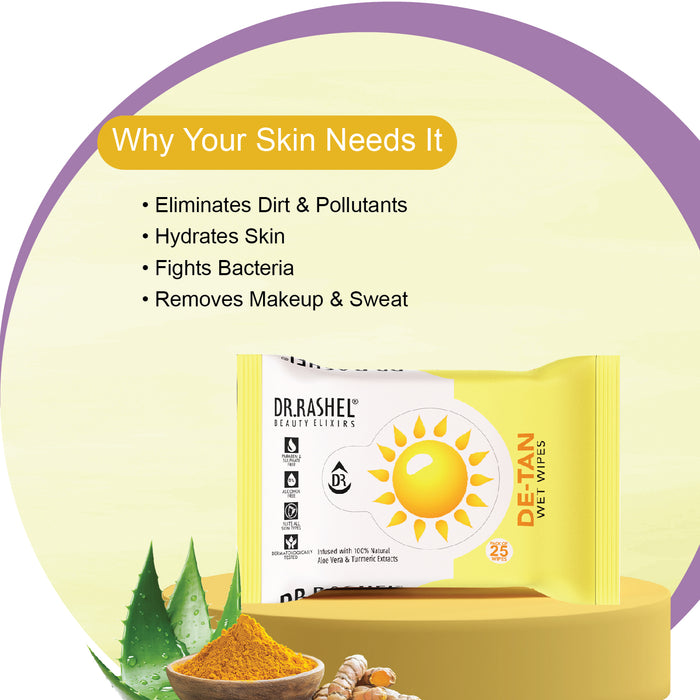 DeTan Wet Wipes Benefits