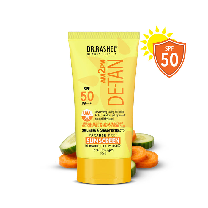 Detan Sunscreen SPF 50 | PA+++ UVA/UVB Protection - 50ML