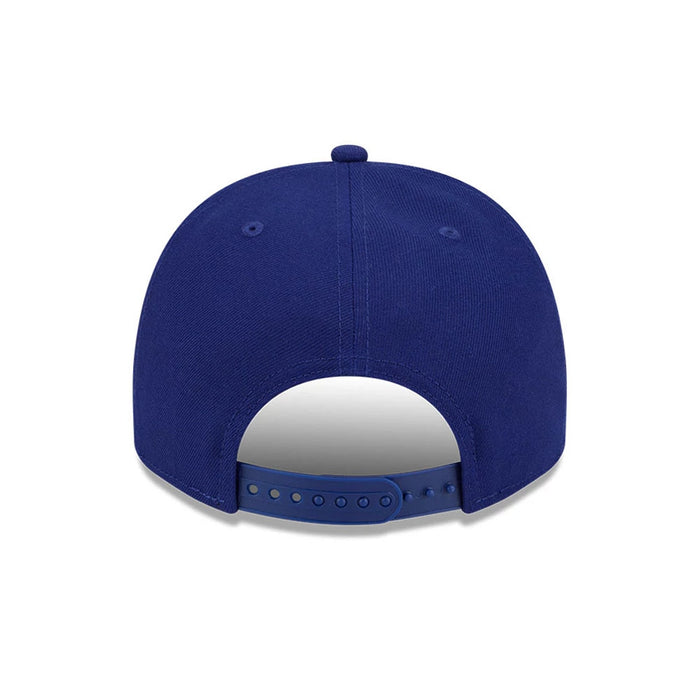 Pictured is this MLB Cooperstown Pennant Script LA Dodgers 9FIFTY A-Frame Snapback cap in dark blue. 7
