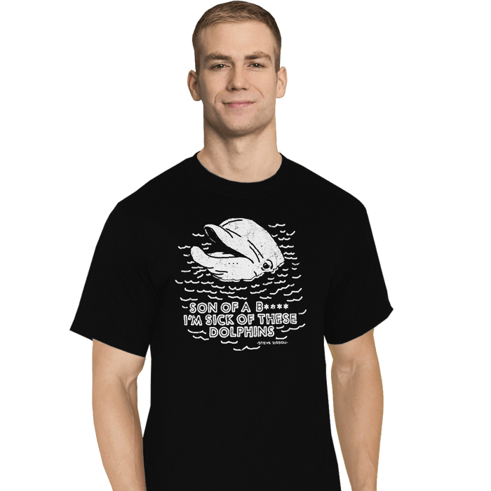 Shirts T-Shirts, Tall / Large / Black Dolphins