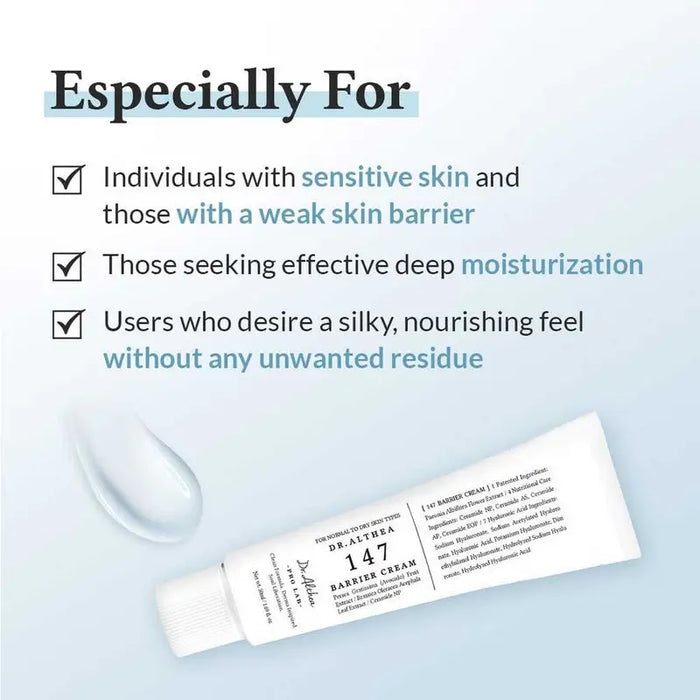 Dr. Althea 147 Skin Barrier Cream For Normal To Dry Skin 50ml Dr. Althea