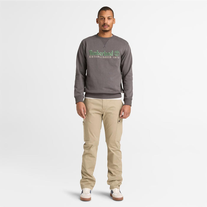 Established 1973 Embroidered Logo Crew Neck Sweatshirt