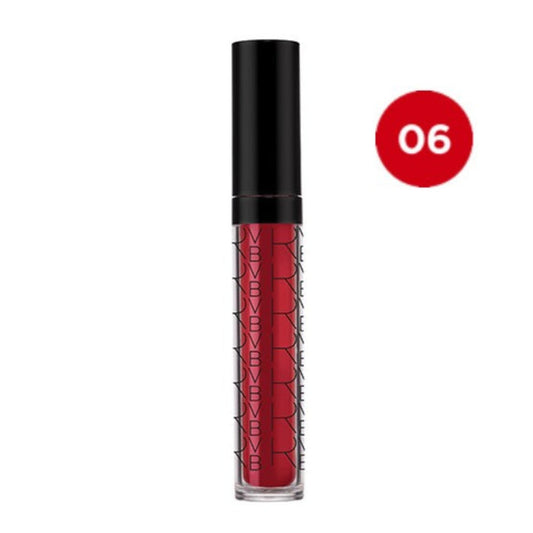 Ever & Ever Liquid Matte Long Lasting Lipstick in shade 06 Rosso, shown in a sleek clear tube.