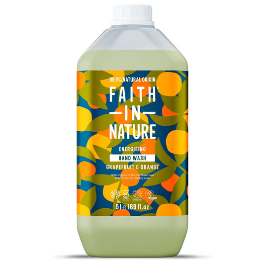 Faith In Nature Hand Wash Grapefruit & Orange 5L