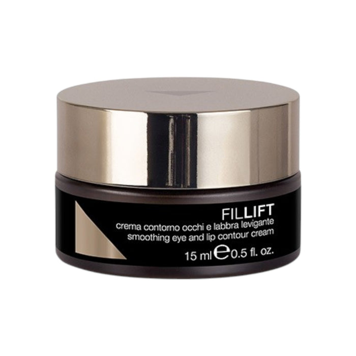 FilLift Smoothing Eye and Lip Contour Cream 30ml by Diego Dalla Palma in a black and gold pot.