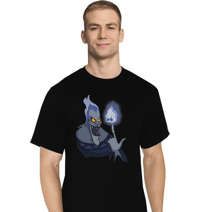 Shirts T-Shirts, Tall / Large / Black Finger Flame