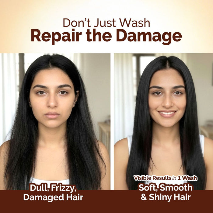 Flaxseed Damage Repair Conditioner with 2% Flaxseed & 1 % Hyaluronic Acid for Softness & Shine -180 ml