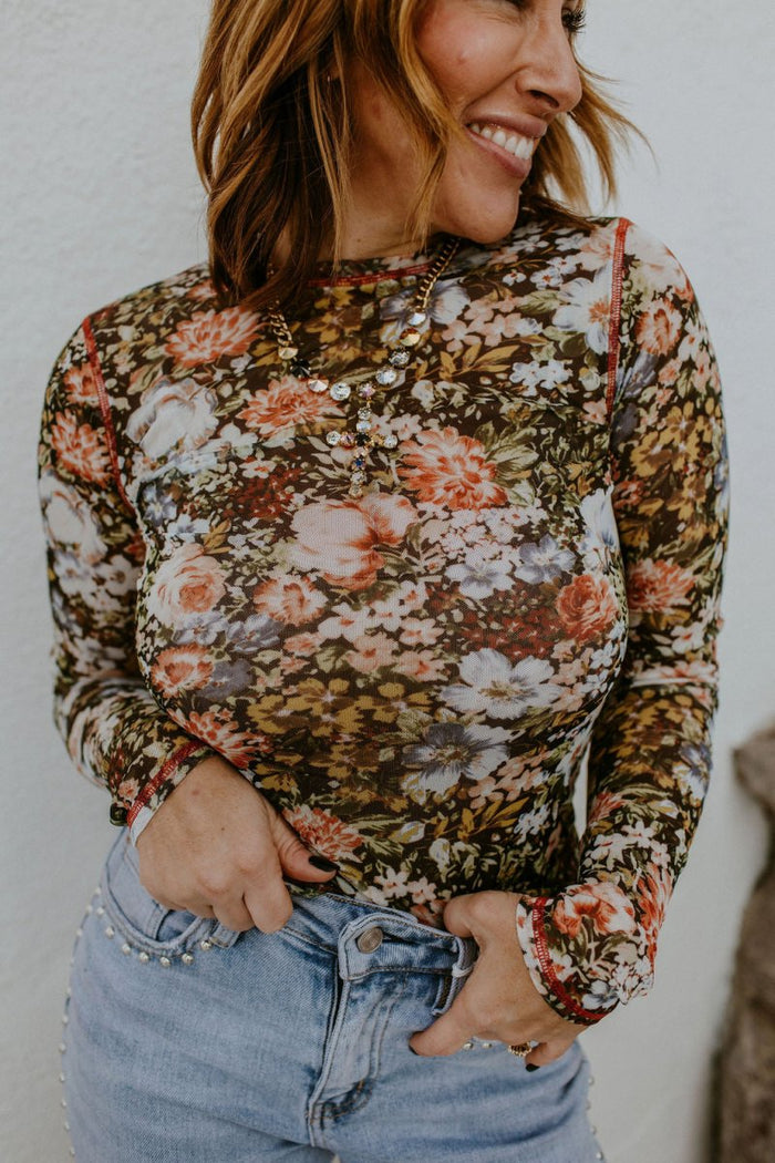 Garden Party Top - Macoma Boutique120 Long Sleeve