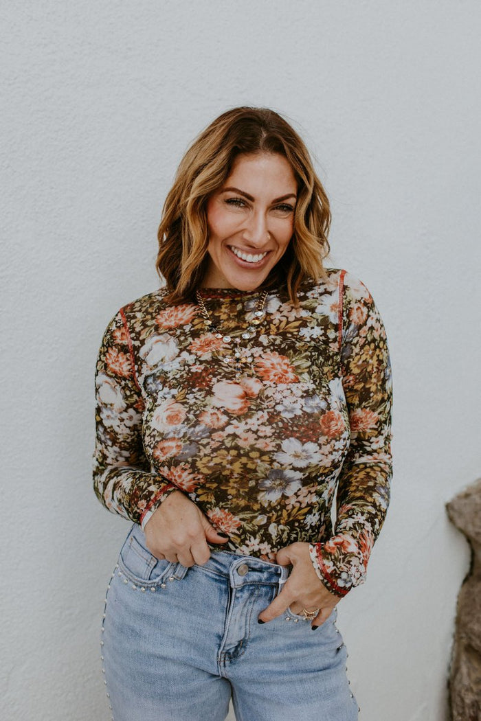 Garden Party Top - Macoma Boutique120 Long Sleeve