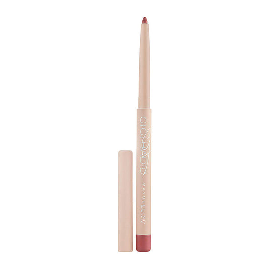Gigi Hadid x Maybelline Lip Liner in TAURA with creamy matte texture and auto-retractable design for defining and shaping the lips