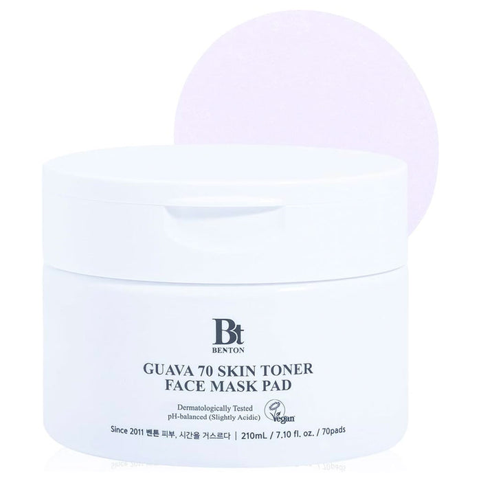 Benton Guava 70 Skin Toner Face Mask Pad Nudie Glow Australia