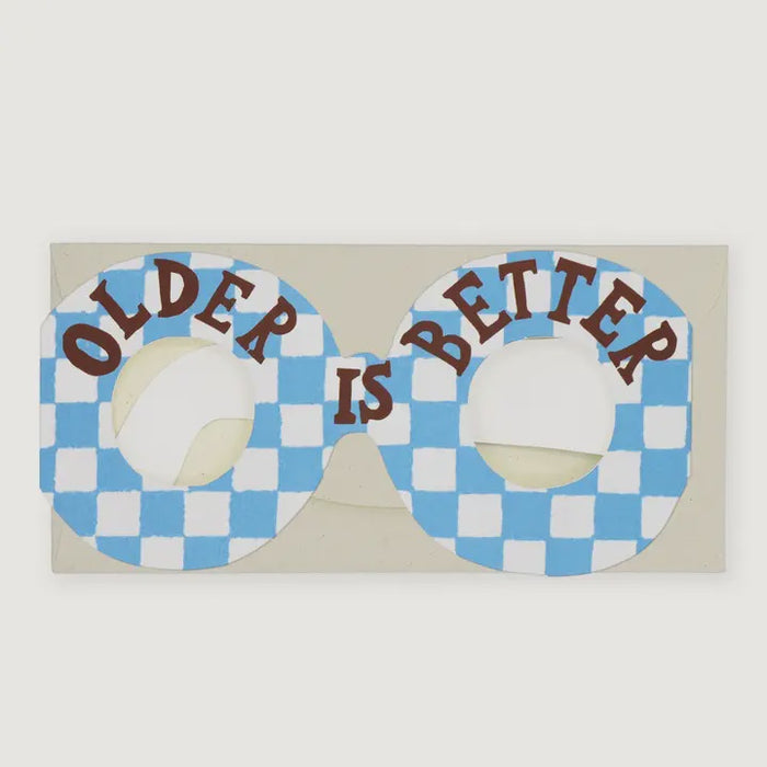 Hadley Older Is Better Glasses Card - Precious Sparkle