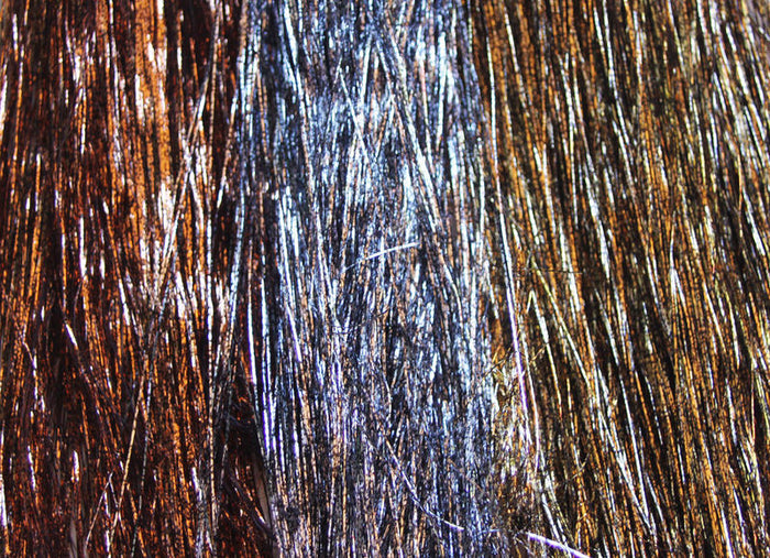 Hareline Speckled Flashabou Copper, Silver and Gold