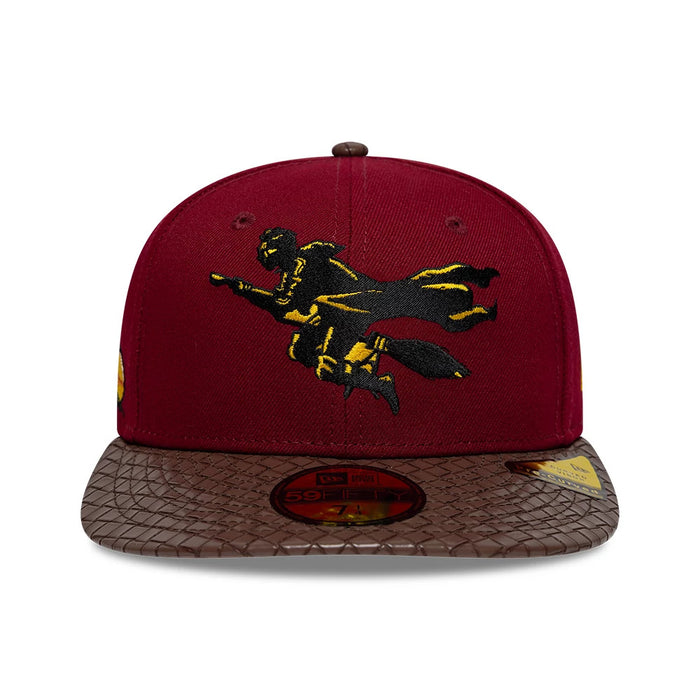 Pictured is this Harry Potter Quidditch 59FIFTY Fitted cap in dark red & brown. 4