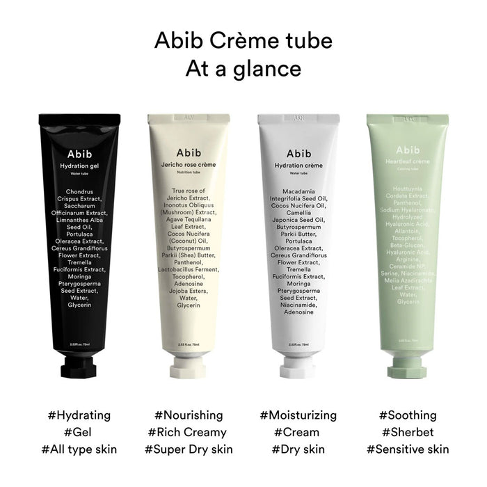 Abib Heartleaf crème Calming tube Nudie Glow Australia