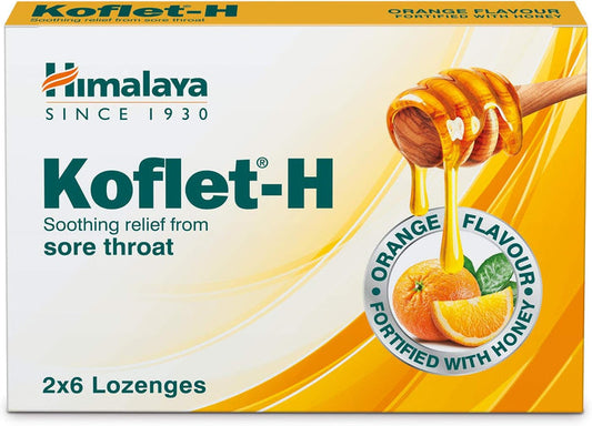Himalaya Herbals Koflet H, Orange Flavor.