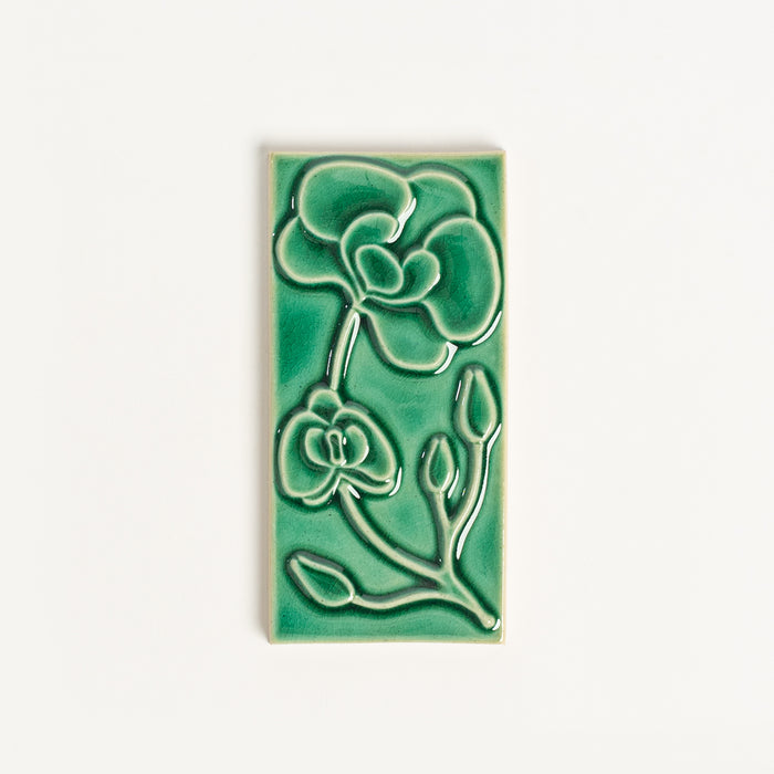 House Number Spacer Tile, Emerald Isle Orchid