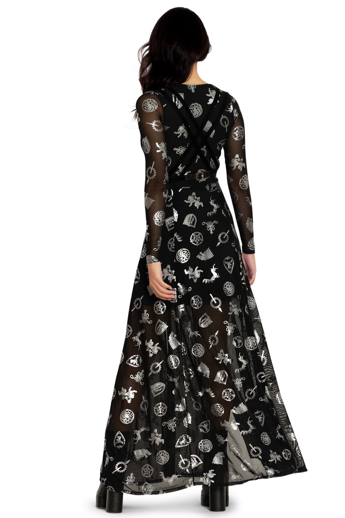 BlackMilk Clothing x Warner Brothers Game of Thrones - House Sigils Spellcaster Dress- Warner Bros. Merchandise - Collaboration apparel - Licenced.