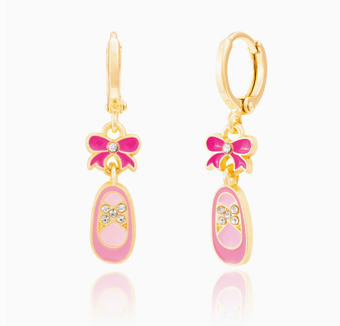 Huggie Earrings - Ballet Slippers