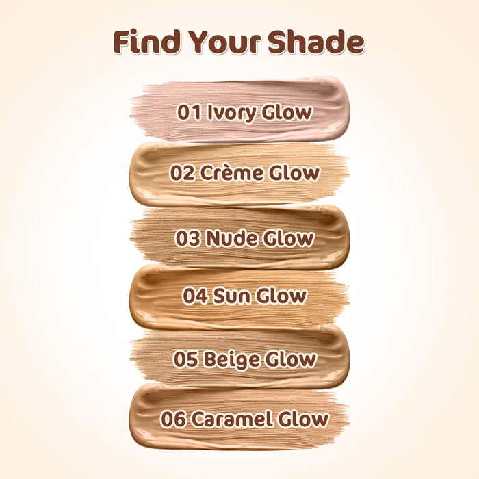 Hydra-Glow Full Coverage Foundation With Vitamin C & Turmeric - 30 ml | Sun Glow