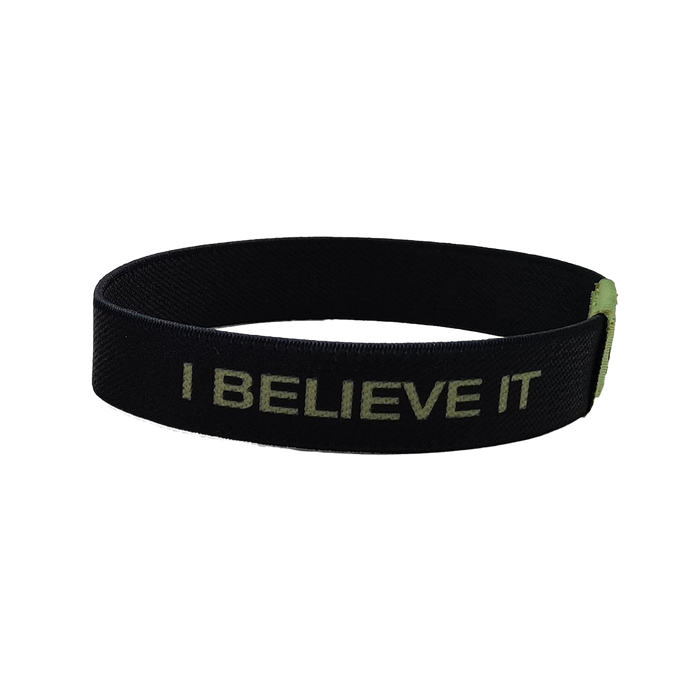 I Believe It Fabric Bracelet