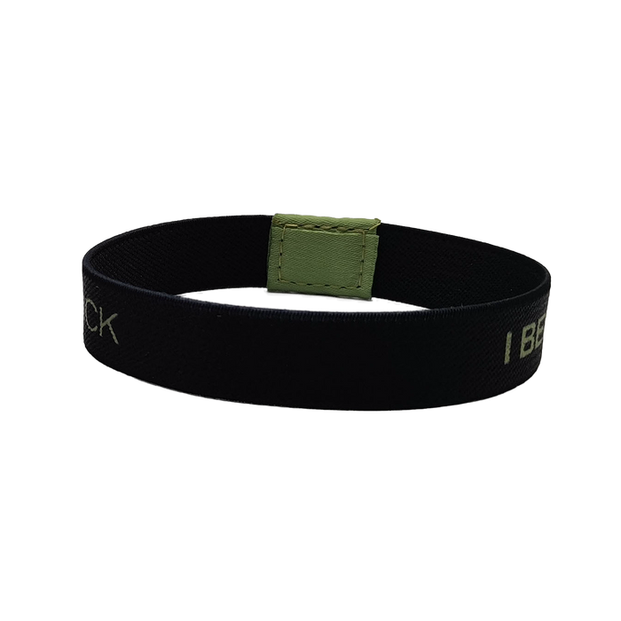 I Believe It Fabric Bracelet