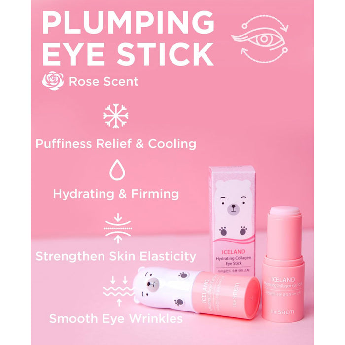 The SAEM Iceland Hydrating Collagen Eye Stick Nudie Glow Australia