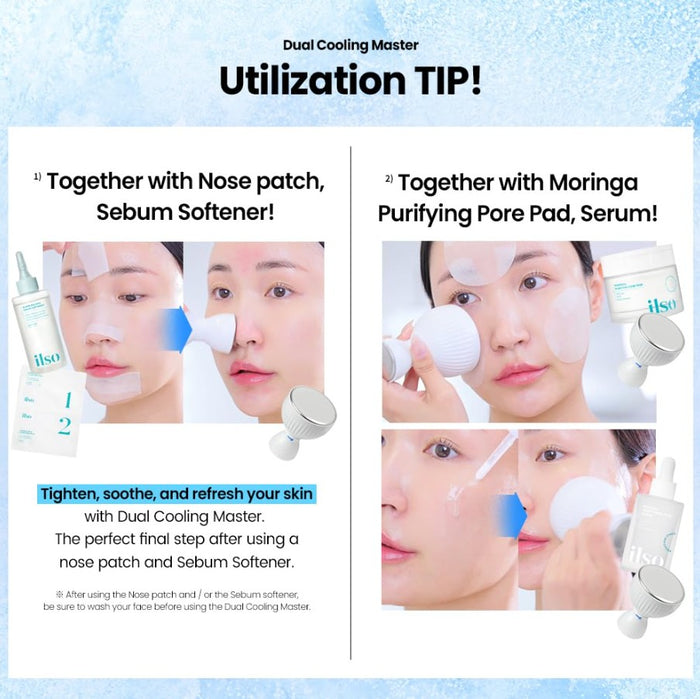 ilso Dual Cooling Master, Korean Tighten Pores and Cooling Massage Stick