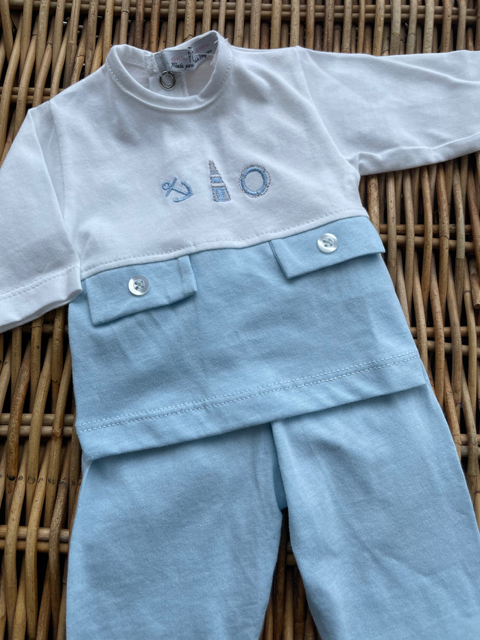 Popys Long Leg Blue Nautical Set 26053