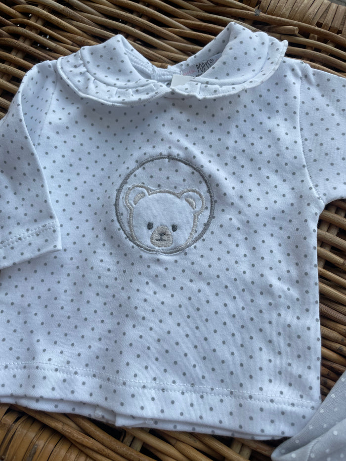 Popys Baby Teddy Set Grey