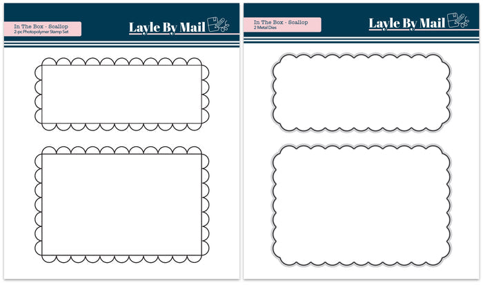 In The Box - Scallop - 4x4 Stamp Set