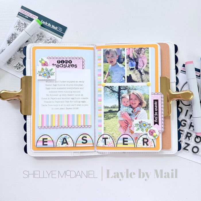 In The Box - Scallop - 4x4 Stamp Set