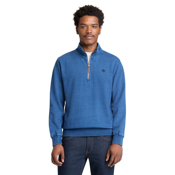 Indigo 1/4 Zip Sweatshirt