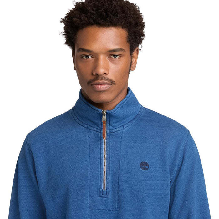 Indigo 1/4 Zip Sweatshirt