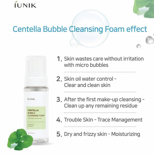 Iunik Centella Bubble Cleansing Foam 150ml
