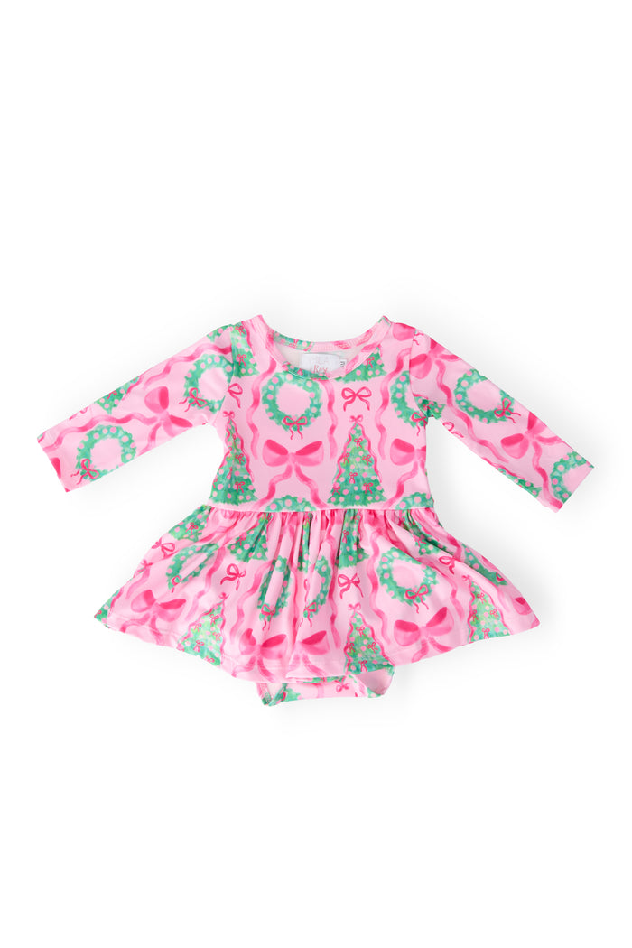 Jingle Bows L/S Twirl Bodysuit-Mila & Rose ®