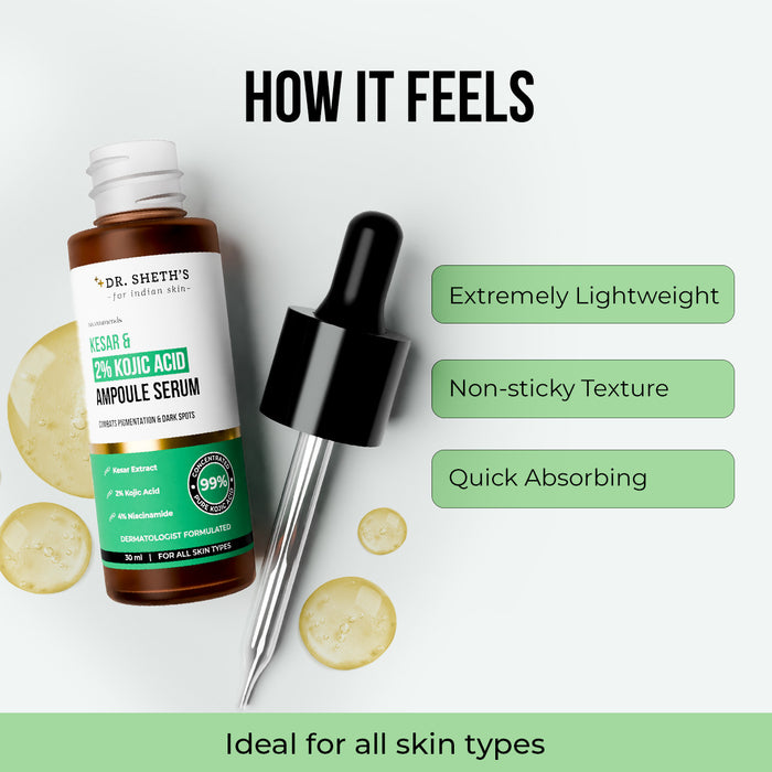 Kesar & 2% Kojic Acid Ampoule Serum - 30ml