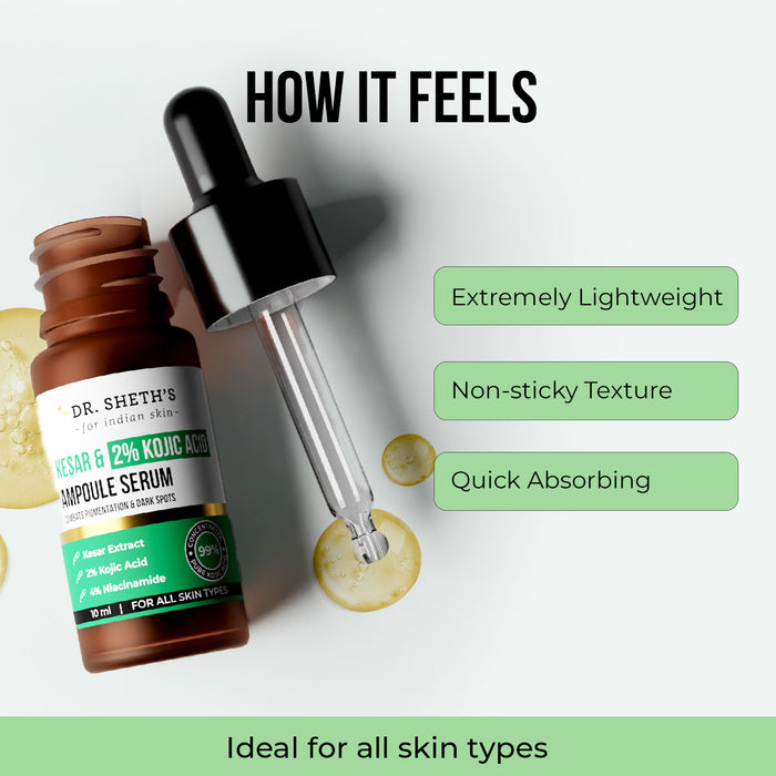 Kesar and 2% Kojic Acid Ampoule Serum - 10ml