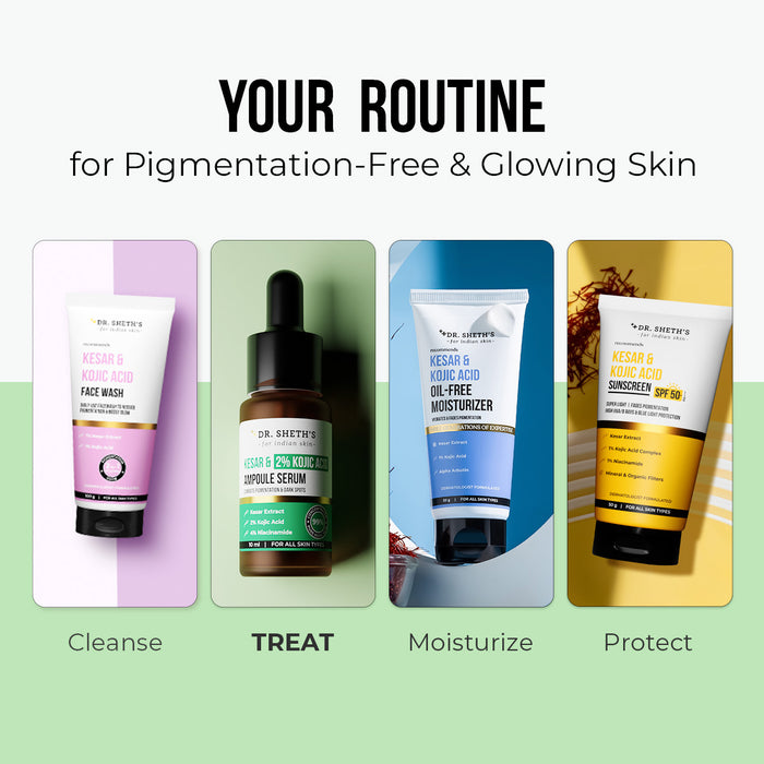 Kesar and 2% Kojic Acid Ampoule Serum - 10ml