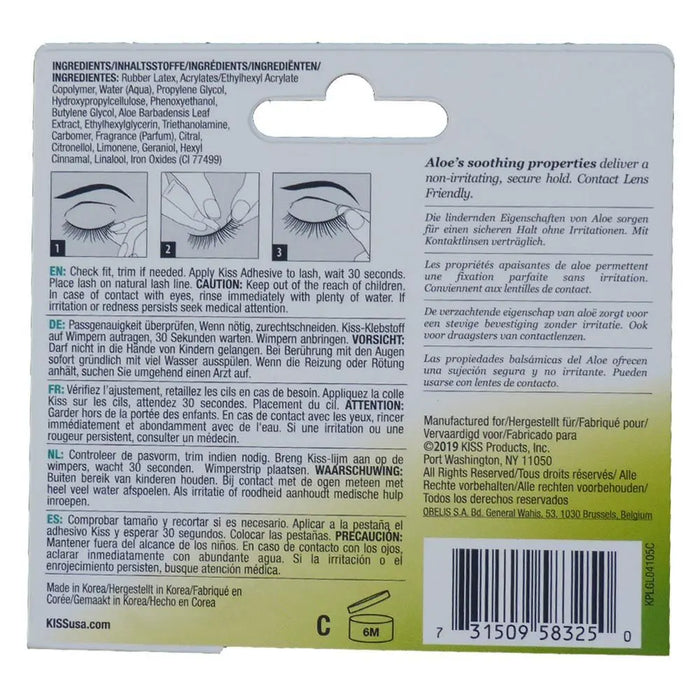 KISS - Strip Eye Lash Adhesive With Aloe KISS