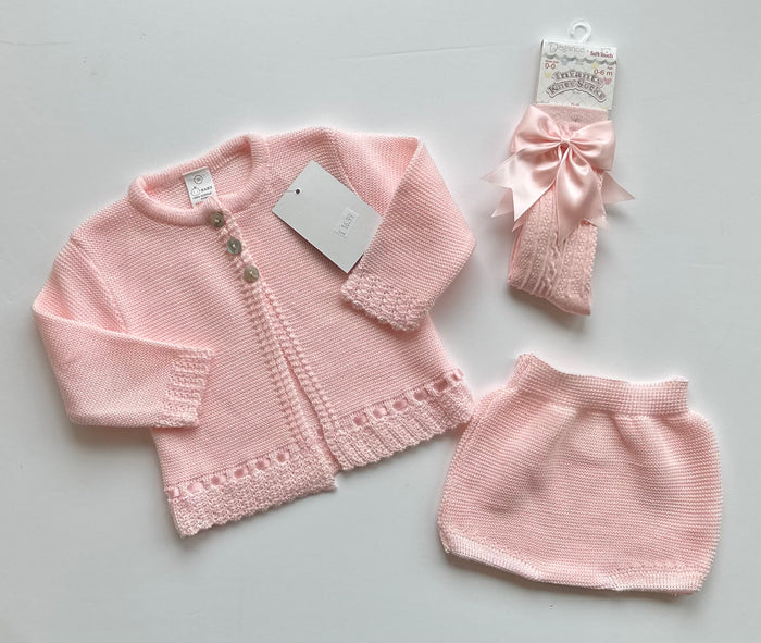 Knitted Pink 2 Piece Set