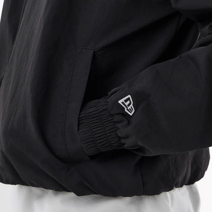 The model is wearing this MLB LA Dodgers Sports Jacket in black. 7