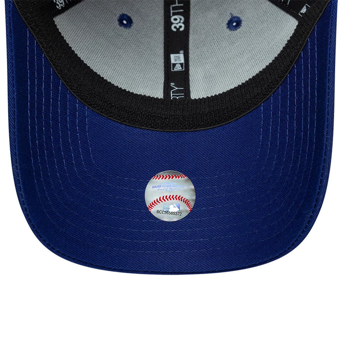 Pictured is this MLB Neo LA Dodgers 39THIRTY Stretch Fit cap in dark blue. 7